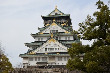 Obraz premium Osaka-jo (Schloss von Osaka) in Japan