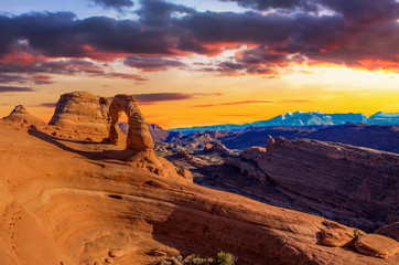 Panorama of Arches National Park