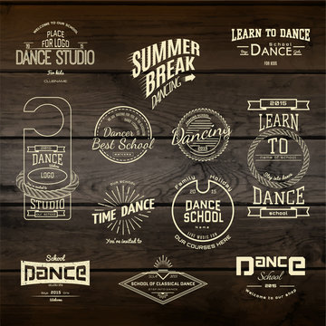  School of Dance badges logos and labels for any use