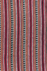 Local north Thailand pattern design made fabric and silk