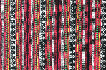 Local north Thailand pattern design made fabric and silk