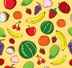 seamless fruit pattern
