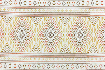 Local north Thailand pattern design made fabric and silk