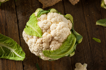 Raw Organic Cauliflower Heads