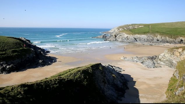 Porth Joke beach by Crantock Cornwall England UK near Newquay 