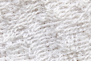white fibers fabric texture.