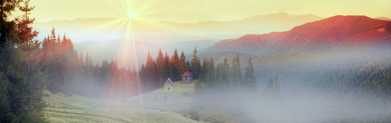 Autumn and monastery