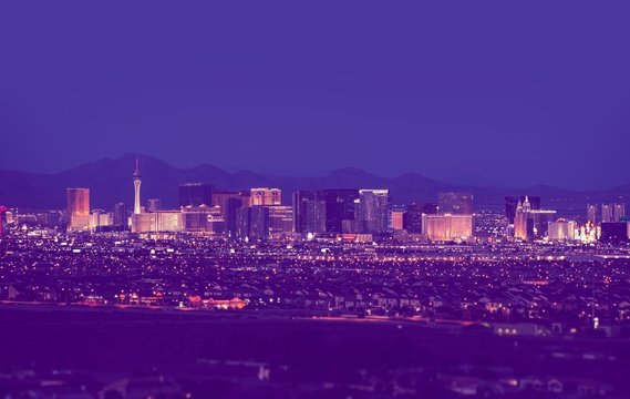 Las Vegas Cityscape At Night