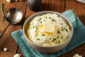Homemade Organic Mashed Cauliflower