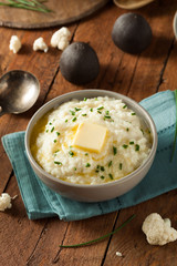 Homemade Organic Mashed Cauliflower