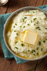 Homemade Organic Mashed Cauliflower