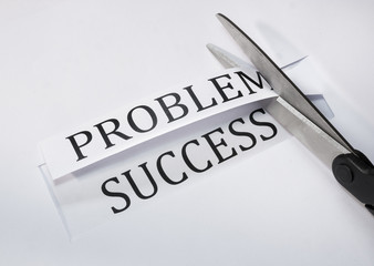 Concept of success overcoming problems