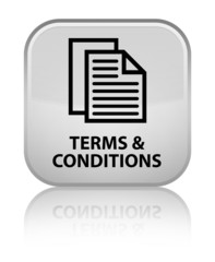 Terms and conditions (pages icon) white square button