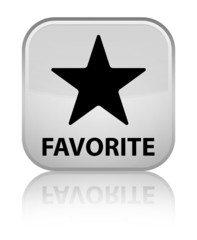 Favorite (star icon) white square button