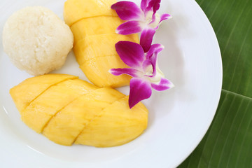 mango sticky rice.