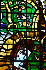  stained glass man's face