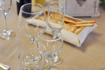 Empty glasses