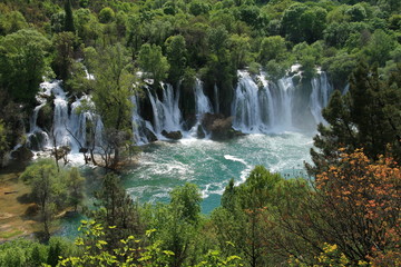 Fototapeta na wymiar Kravice waterfall in Bosnia and Herzegovina