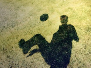 Kontur eines Ballk&uuml;nstlers