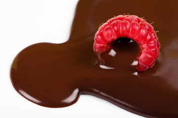 Raspberry and Dark Hot Chocolate