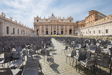 Naklejka premium Saint Peter's Square in Vatican City