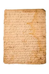 Antique handwritten letter. It was written in 1820.  © nataliafrei