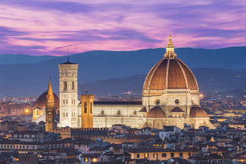 Fototapeta na wymiar Close up view of Duomo in Florence, Italy