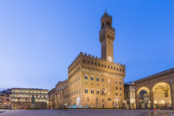 Fototapeta premium Piazza Della Signoria we Florencji we Włoszech