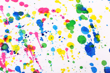 Obraz premium Kolorowe plamy farby jako tło