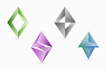 diamonds Business abstract logo template