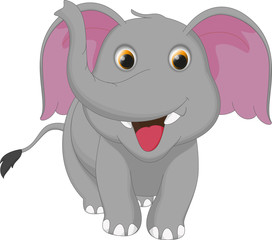 Obraz premium happy elephant cartoon