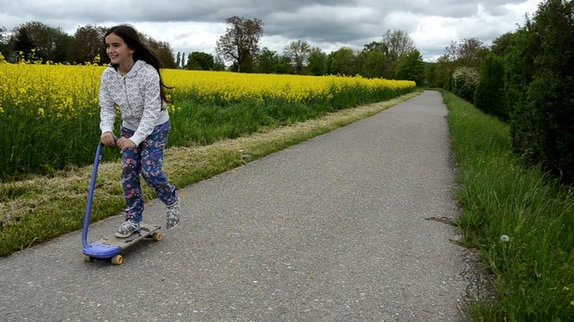 Maedchen beim Freizeitsport