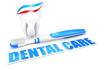 3d dental care concept