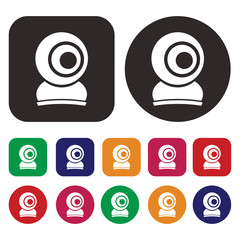 Web Cam icon . Camera icon