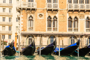 Fototapeta na wymiar Bauer Hotel. Grand Canal. Venice. Italy