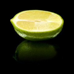 limes on black mirror