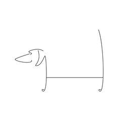 Dachshund logo template