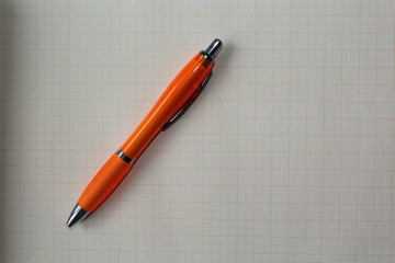 Millimeterpapier mit Kugelschreiber