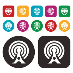 Wireless icon . Wi-Fi icon . vector