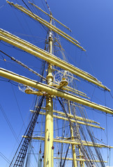 Obraz premium The mast of a sailing ship