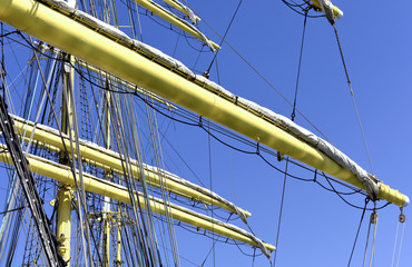 Fototapeta premium The mast of a sailing ship