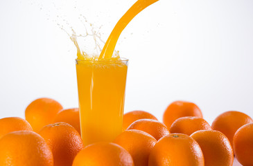 Glass of orange juice