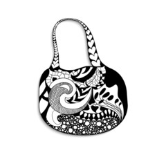 Set of sketch bags. Doodle, zentangle, ornate, ornament style