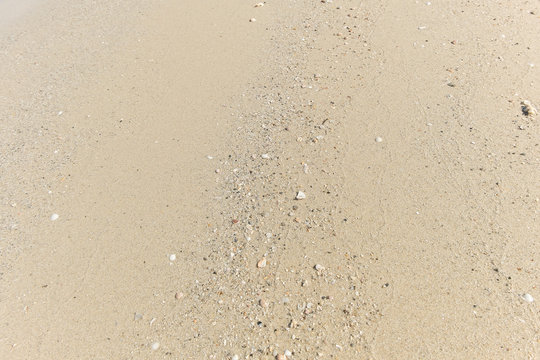 Sand pattern of a beach