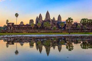 Naklejka premium Świątynia Angkor Wat, Siem Reap, Kambodża