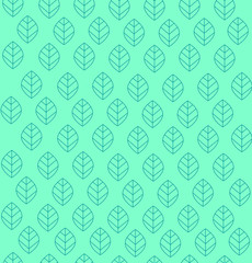 Seamless mint leaves pattern, decorative, modern, abstract