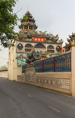 The Elegant Dragon on the sky at chinese temple