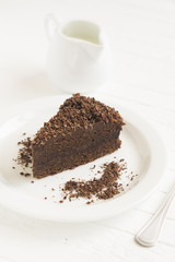 piece of chocolate cake