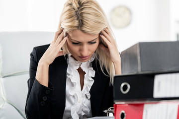 Businesswoman Headache
