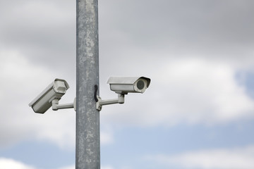 Two CCTV cameras for video surveillance